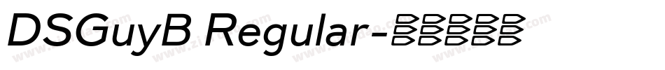 DSGuyB Regular字体转换